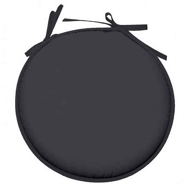 Podsedák na židli NELSON kulatý antracitový sada 4 ks