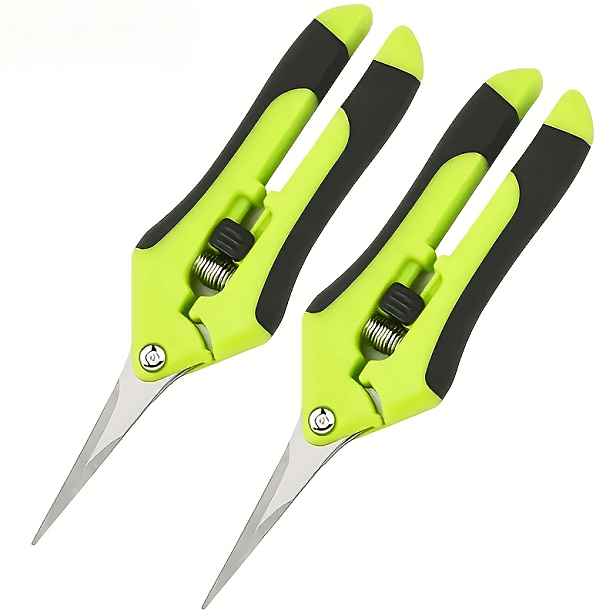 TEMU 2 ks Nerezové zahradní nůžky - Ergonomické prořezávací nůžky na ovocné stromy a květiny, úsporný design