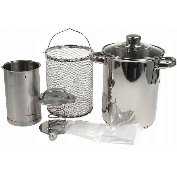 Šunkovar 1,5 L Set Teploměr Hrnec 4,2 L Sítko Sáčky Domácí šunka