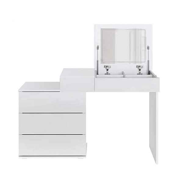 ML-DESIGN TOALETNÍ STOLEK bílý 117,5 x 78 x 45 cm z MDF s výklopným zrcadlem