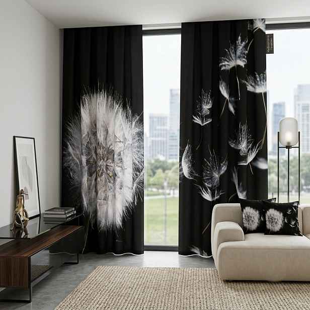 3D dekorační závěs s řasící páskou 51 PAMPELIŠKA 2x160x250 cm MyBestHome