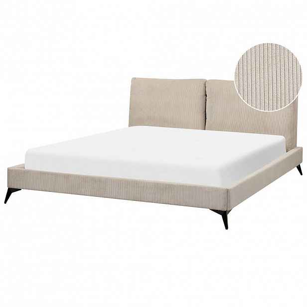 Beliani ČALOUNĚNÁ POSTEL 180/200 cm Taupe Melle