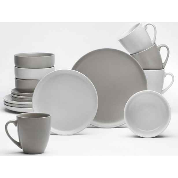 Jídelní servis (16 dílů) Stockholm, písková/taupe
