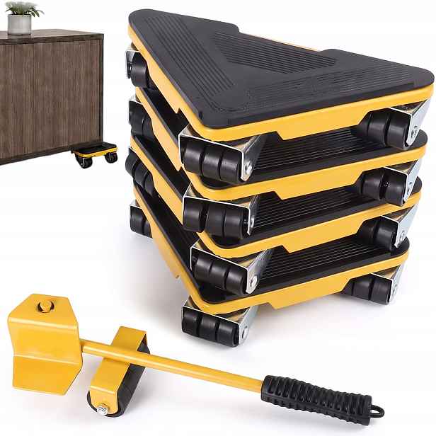 Sada Válečků Pro Přepravu Posouvání Nábytku S Protiskluzovými Deskami 300 Kg