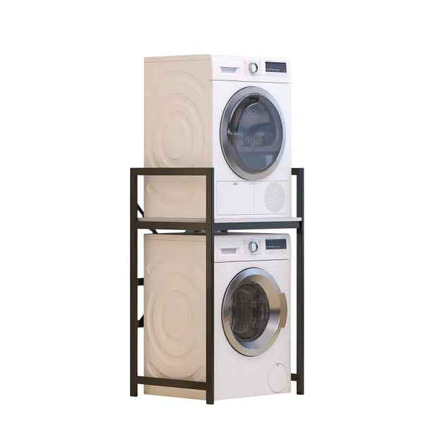 Casarredo Regál na pračku C7 - bílá/černá