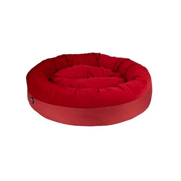 Pelíšek pro psa PRITTA DONUT červená velikost S, M, L Rozměr: L - 68x68x18 cm