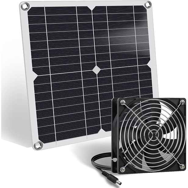 Solární Ventilátor 12 W Napájený Solárním Panelem