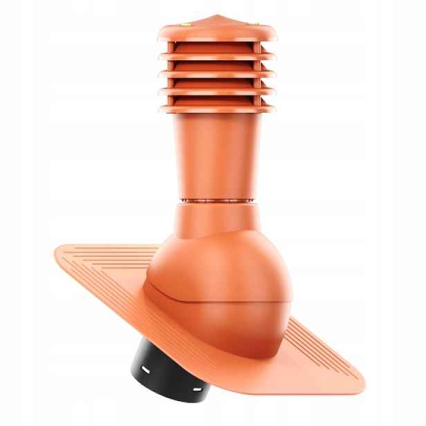 Větrací komín Smartline pod asfaltový šindel/pape fi 125 mm, nezateplený, cihlový