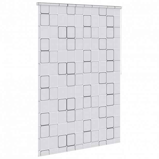 vidaXL Sprchová roleta 160 x 240 cm čtvercový vzor