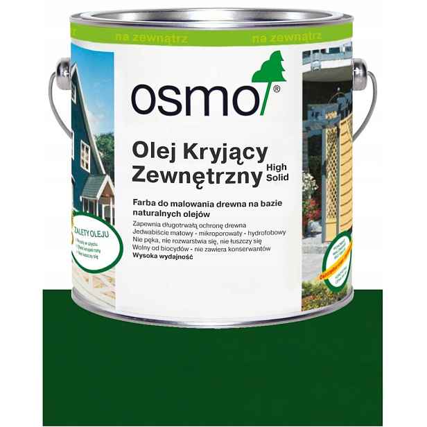 Osmo Vnější krycí olej pro fasády oken a nábytku 2404 Zeleň Vánoční Stromek 0,75L
