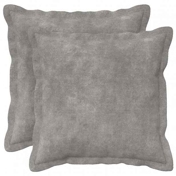 vidaXL Povlak na polštář 2 pcs HOUTEN Světle šedá 30 x 30 cm