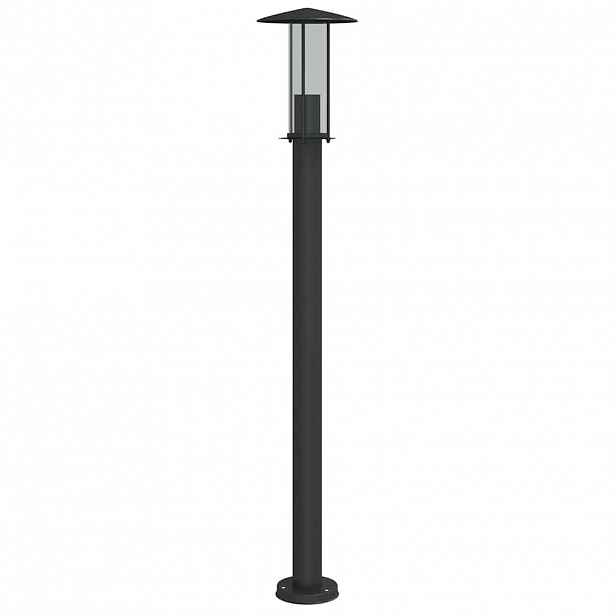 vidaXL Venkovní stojací lampa černá 100 cm nerezová ocel