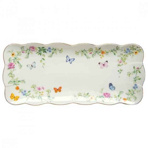 Servírovací podnos, porcelán, 36 x 14,5 cm, "Dancing Butterflies" - Ea