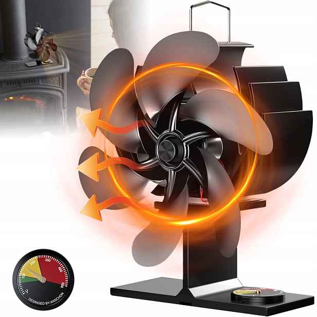 Termoelektrický Krbový Ventilátor Napájený Teplem, Krbový Ventilátor