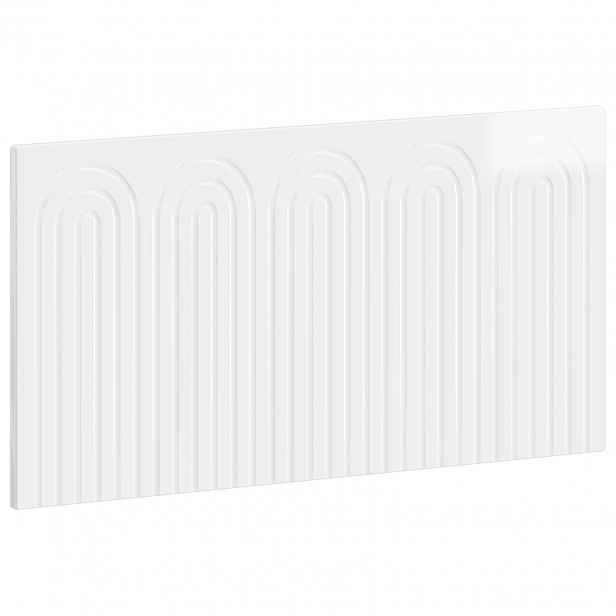 vidaXL Nástěnná hlava postele ALKMAAR Bílá s vysokým leskem