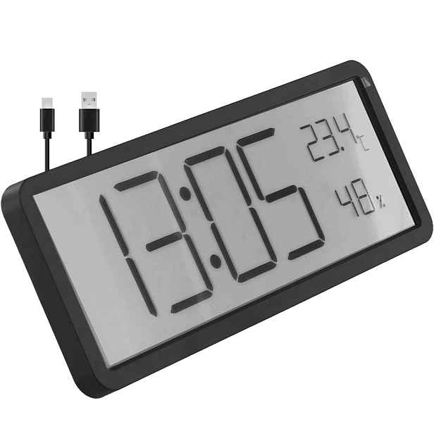 Hodiny Digitální Digitální LCD stojící nástěnný vlhkoměr s teploměrem Usb