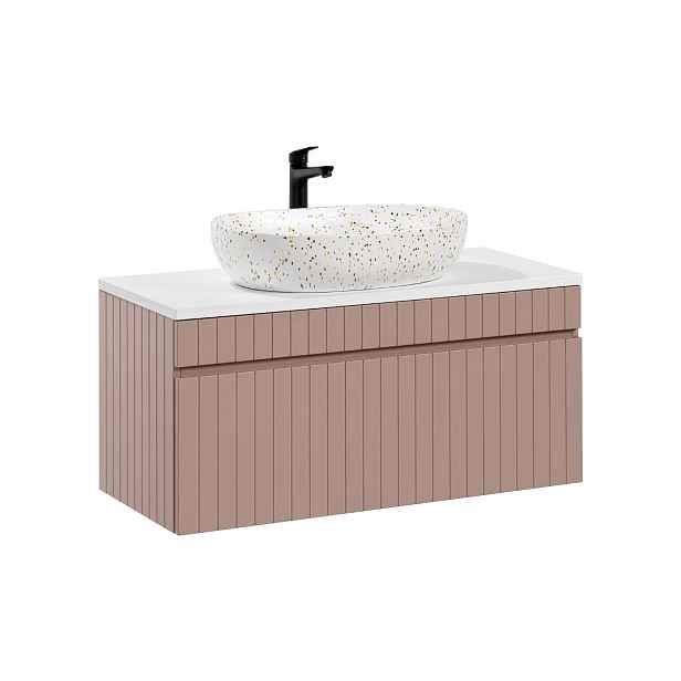ArtCom Koupelnová skříňka s umyvadlem a deskou ICONIC Rose DU100/1 | 100 cm