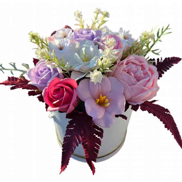 Flower Box Mýdlové Květy Kytice Jako Dárek Pivoňka Den Žen Valentýna