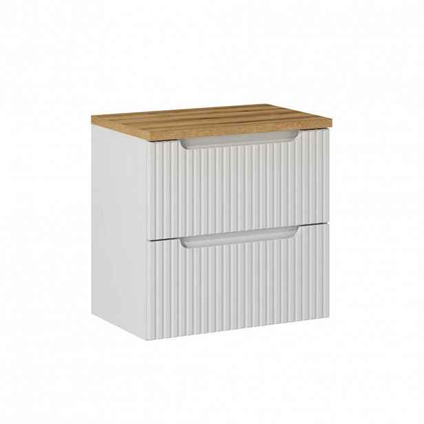 Petits-meubles SKŘÍŇKA POD UMYVADLO 60.4cm Riva Bílá a dřevo