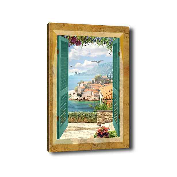 Wallity Obraz na plátně Sea view 50x70 cm