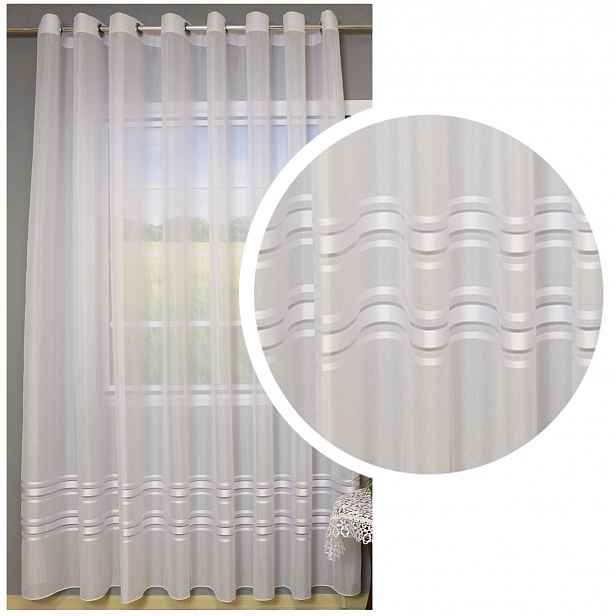 Záclona Batyst Sable Voál Oka 500x250 Pásy