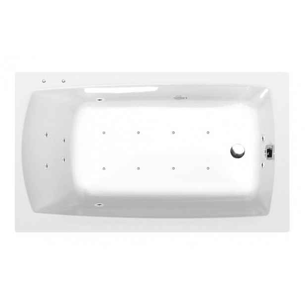 Masážní vana Polysan Lily 130x70 cm Active Hydro-Air akrylát levá i pravá 77511.2010