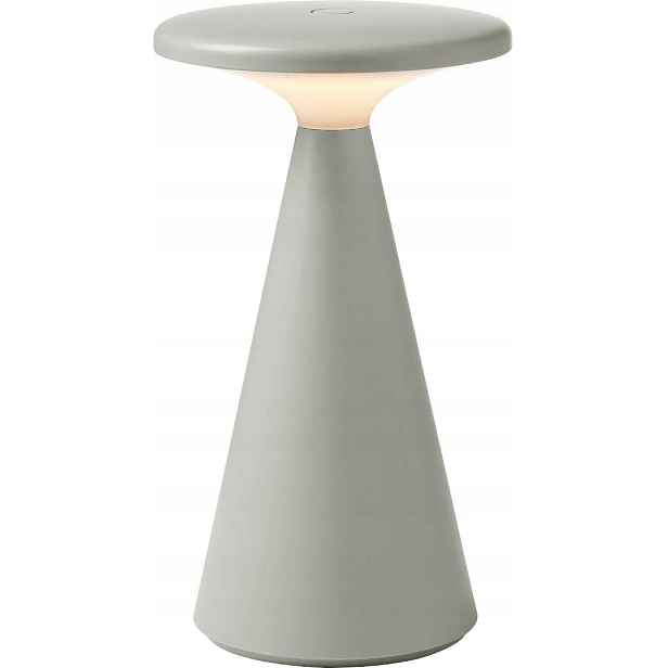 Stolní Led lampa Maxlight Funghi Usb IP44 1.6W šedá, stmívatelná