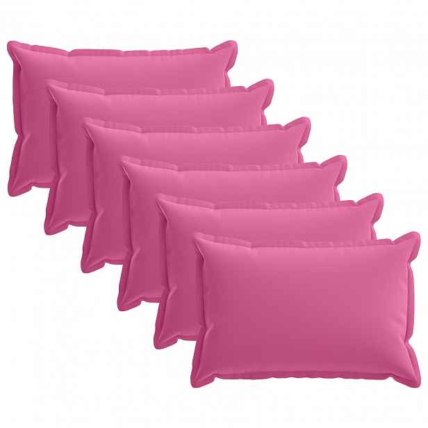 vidaXL Povlak na polštář 6 ks HOUTEN Růžová 50 x 75 cm Polyester
