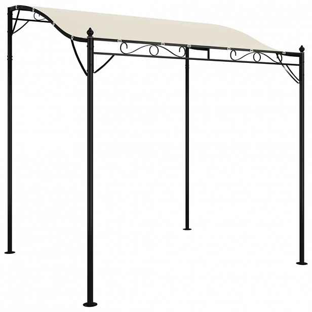 vidaXL Stříška krémová 2 x 2,3 m 180 g/m² textil a ocel