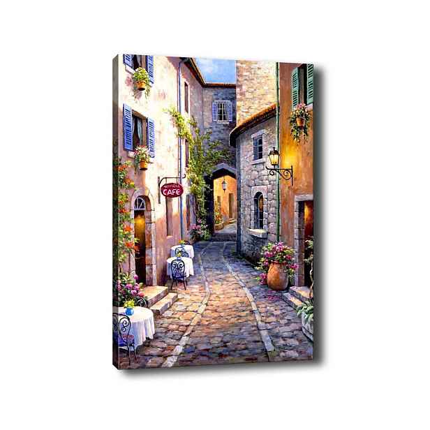 Wallity Obraz na plátně Seaside town aisle 50x70 cm