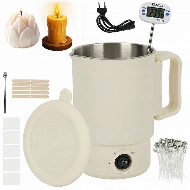 Zařízení Na Tavení Vosku Ohřívač 600 W 800 ML Regulace Topeniště