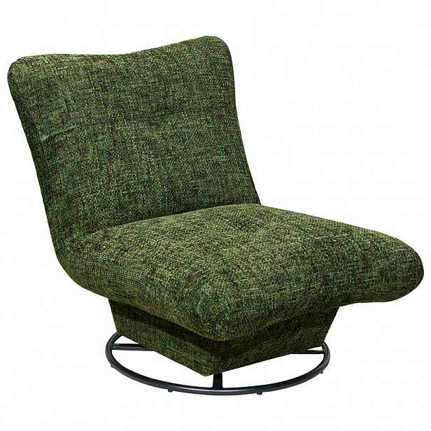 MID.YOU KŘESLO, textil, tmavě zelená