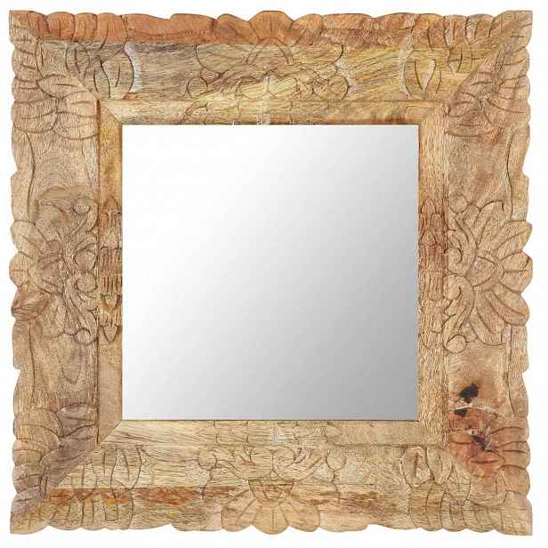 vidaXL Zrcadlo 50 x 50 cm masivní mangovníkové dřevo