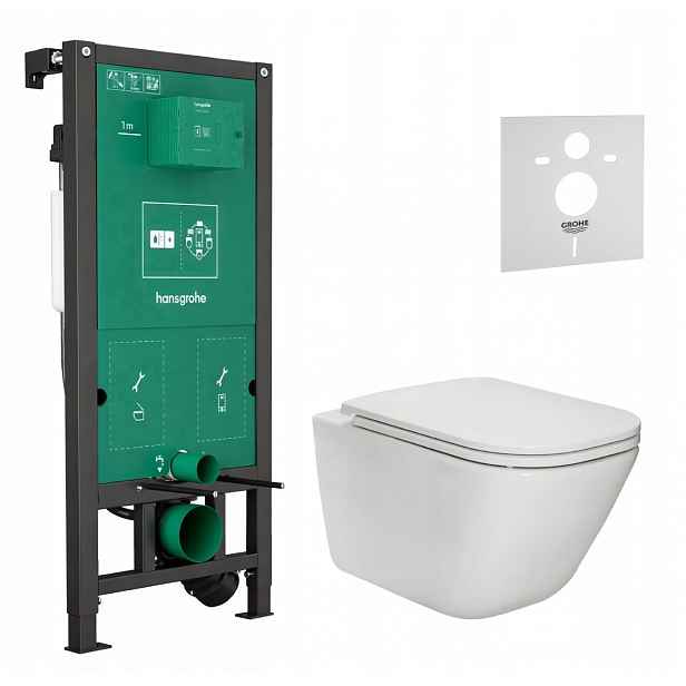 7v1 Podomítkový Wc Set Stelaz Hansgrohe iFrame Wc Mísa Rim Roca Gap