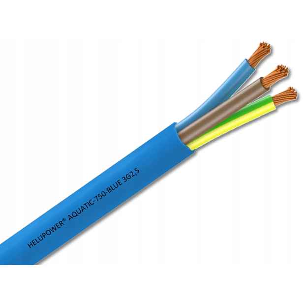 Kabel pro ponorná čerpadla Helupower Aquatic 3x2,5 pitná voda 25 m