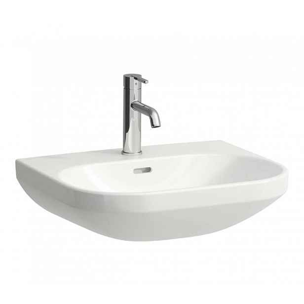 Laufen Lua - Umyvadlo 46x55 cm, s přepadem, otvor pro baterii, LCC, bílá H8110814001041