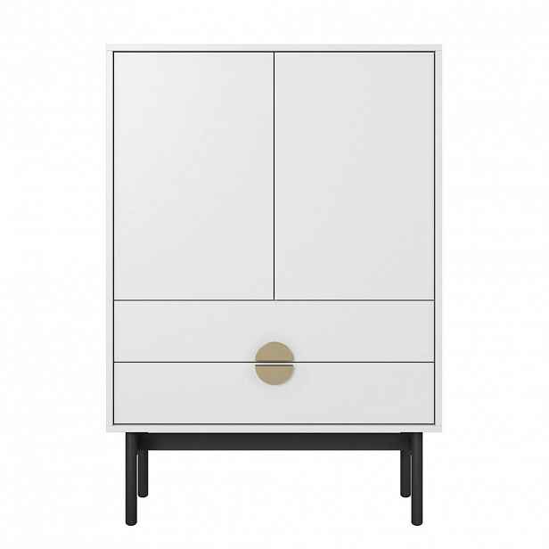 Selsey VYSOKÁ KOMODA Stoon II 2-dveřová 85 cm