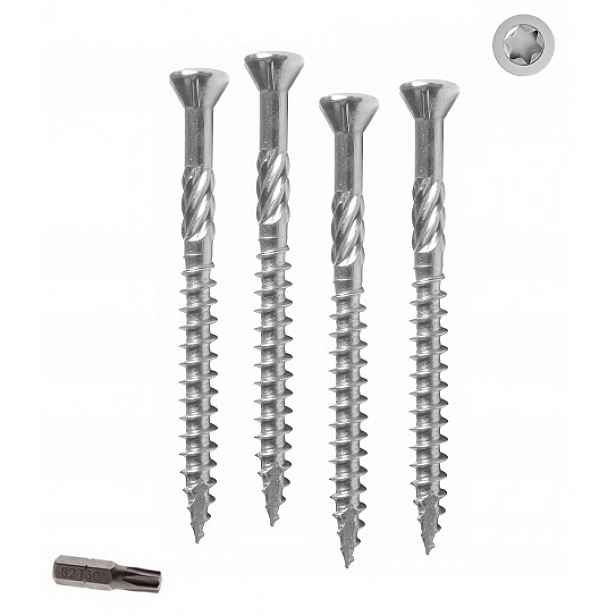 Terasový šroub Rawlplug R-DSX-4550-A2 v povrchové úpravě A2 4,5x50 mm 200 ks