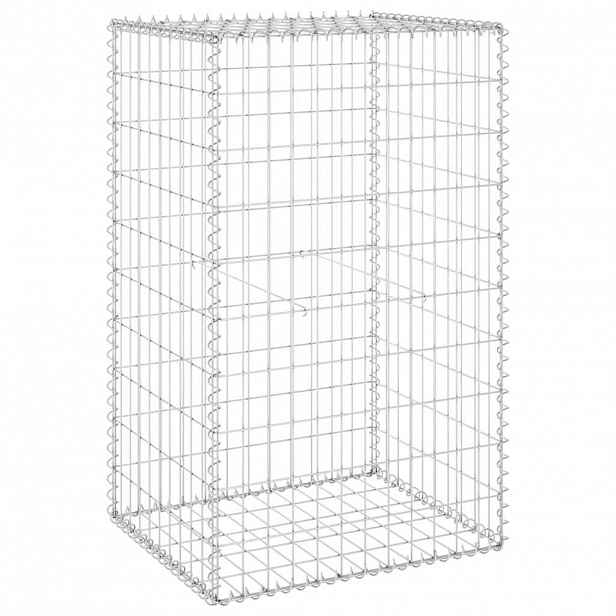 vidaXL Gabionová zeď s víky pozinkovaná ocel 60 x 50 x 100 cm