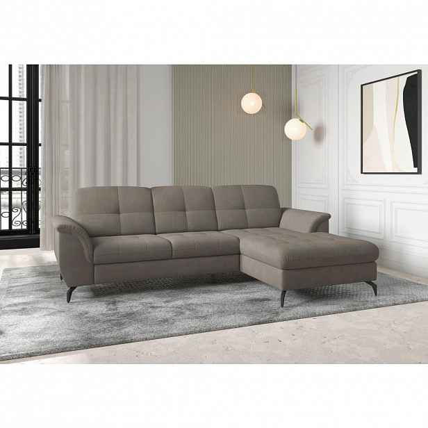 Sit & More ROHOVÁ SEDAČKA, textil, jílová barva