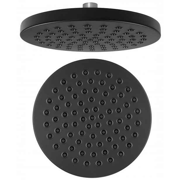 Aqualine - Hlavová sprcha, průměr 20 cm, černá mat SC120