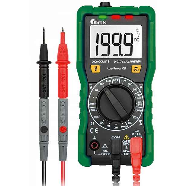 Digitální měřič 0,1 mV-600V Fortis