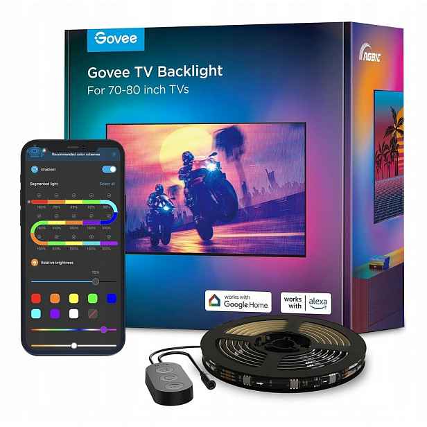 Led podsvícení televizoru Govee H6169 Rgbic Led pásek 70-80 palců