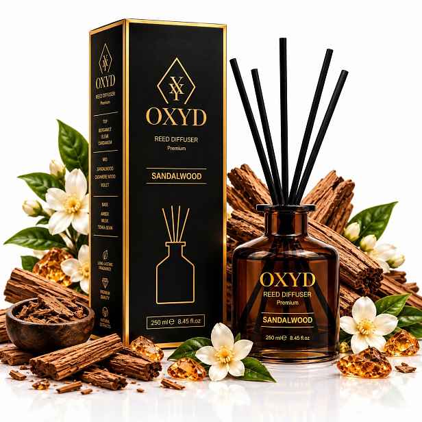 Oxyd Sandalwood 250 ml Difuzér, tyčinka na 90 dní, osvěžovač