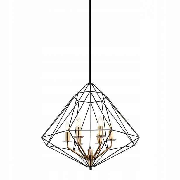 Závěsná Led lampa Převis Černá 65 cm Nastavitelná výška Stmívatelná Maresmo