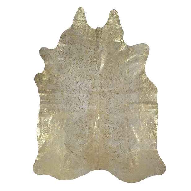 Zlatý koberec z hovězí kůže Gold Cow - 150*250*0,3cm Mars & More