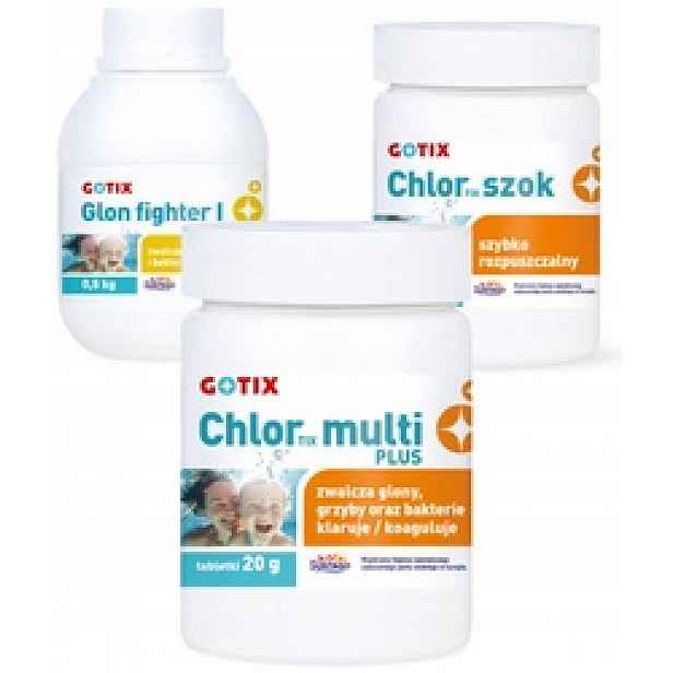 Protiřasový Prostředek pro odstraňování řas v bazénu chlorové tablety Multi sada