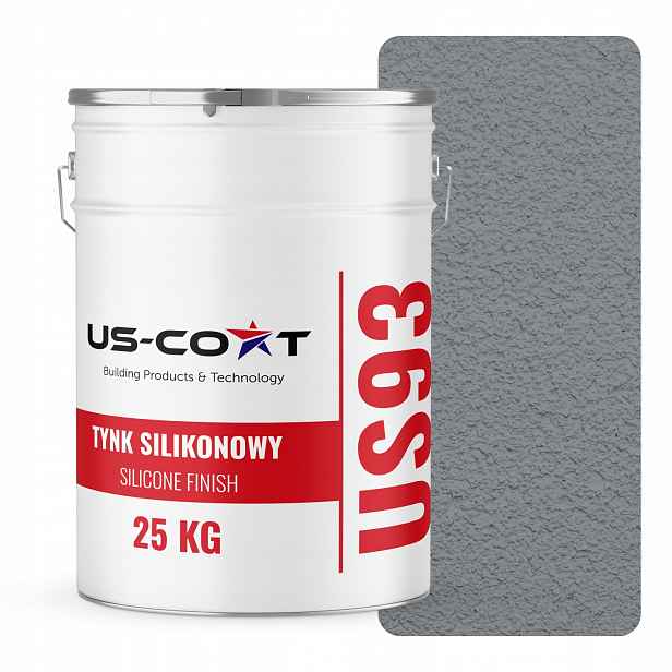 Silikonová Fasádní Omítka Šedá RAL7045 25 Kg Beránek Granulace 1.0 mm