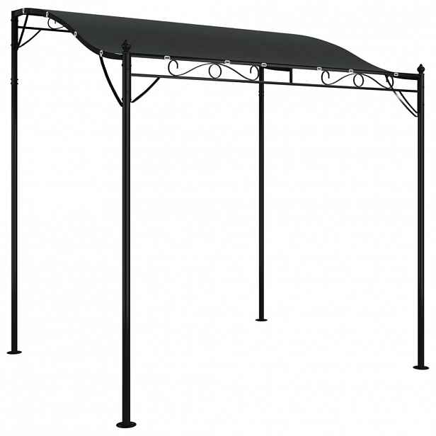 vidaXL Stříška antracitová 2 x 2,3 m 180 g/m² textil a ocel