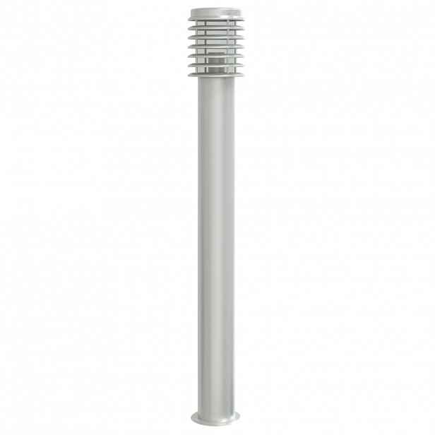vidaXL Venkovní stojací lampa stříbrná 110 cm nerezová ocel